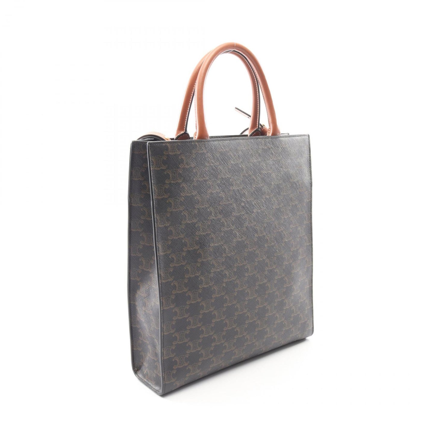 スモール バーティカル カバ トリオンフ 2WAY ハンドバッグ トートバッグ PVC レザー ブラック ブラウン セリーヌ バッグ CELINE