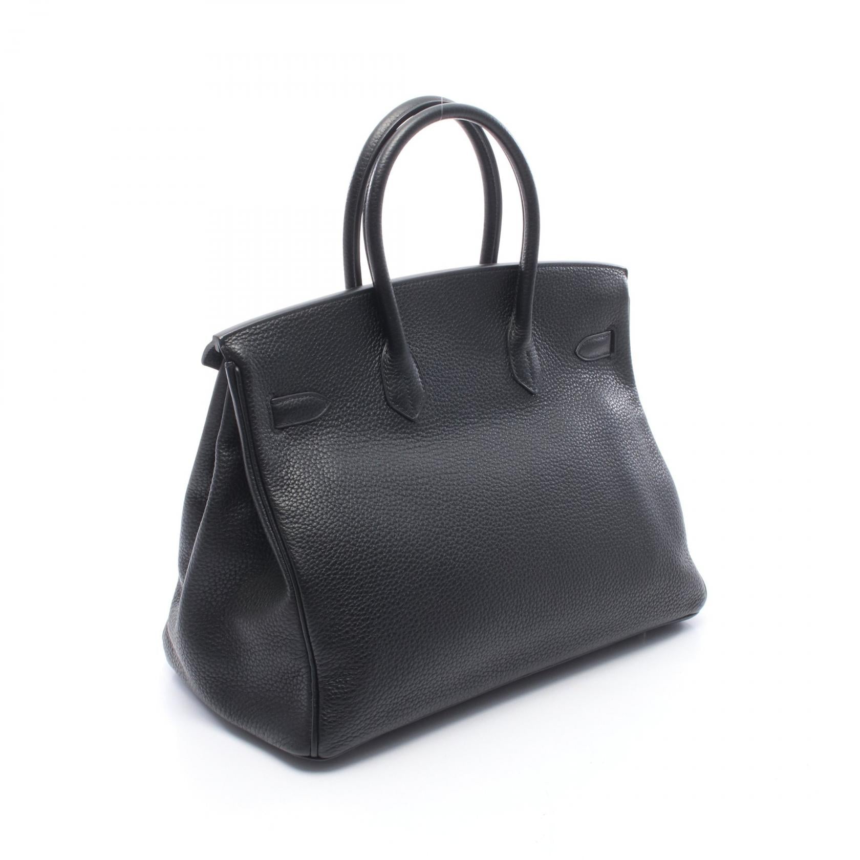 バーキン35 ハンドバッグ トゴ ブラック シルバー金具 T刻印 エルメス バッグ HERMES