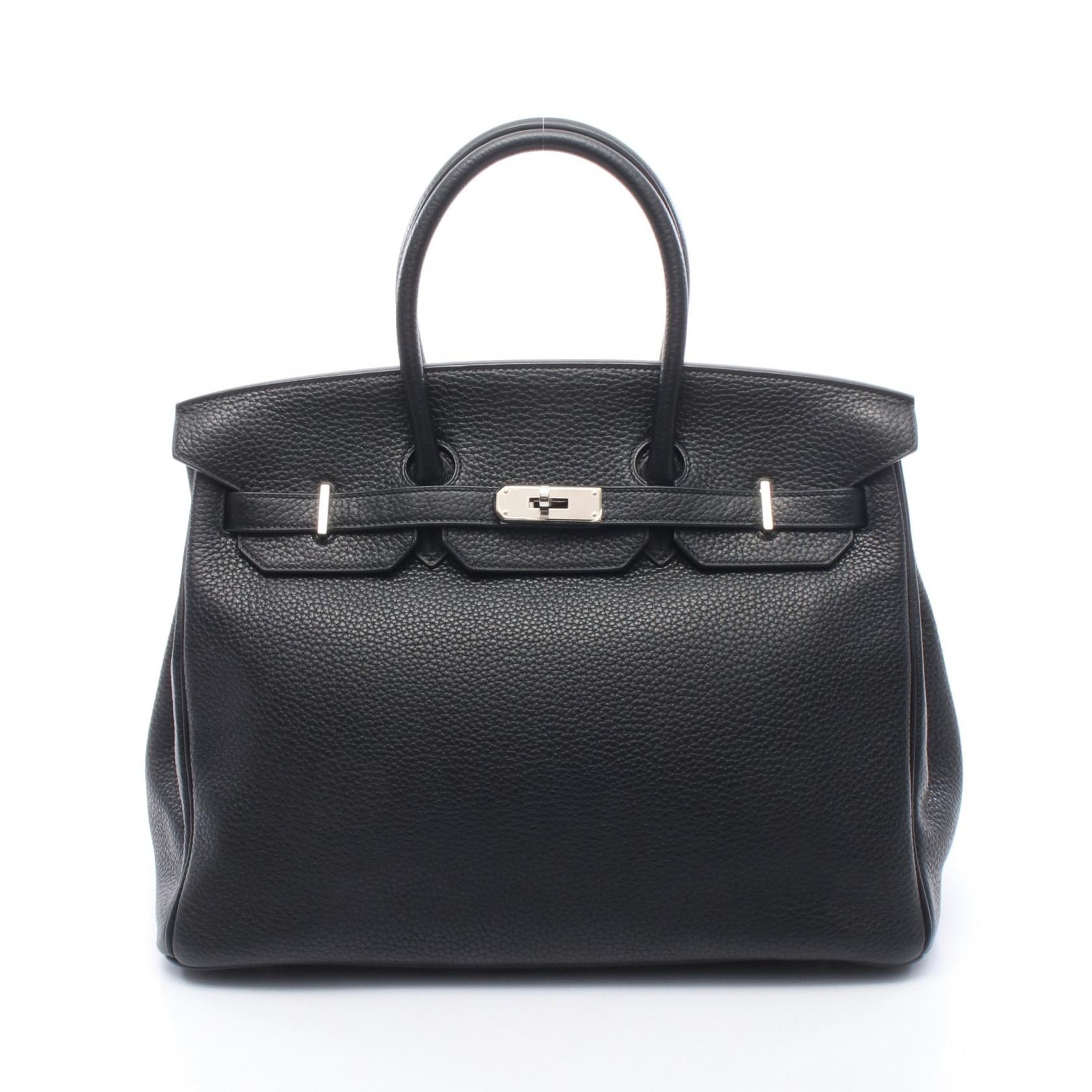 バーキン35 ハンドバッグ トゴ ブラック シルバー金具 T刻印 エルメス バッグ HERMES