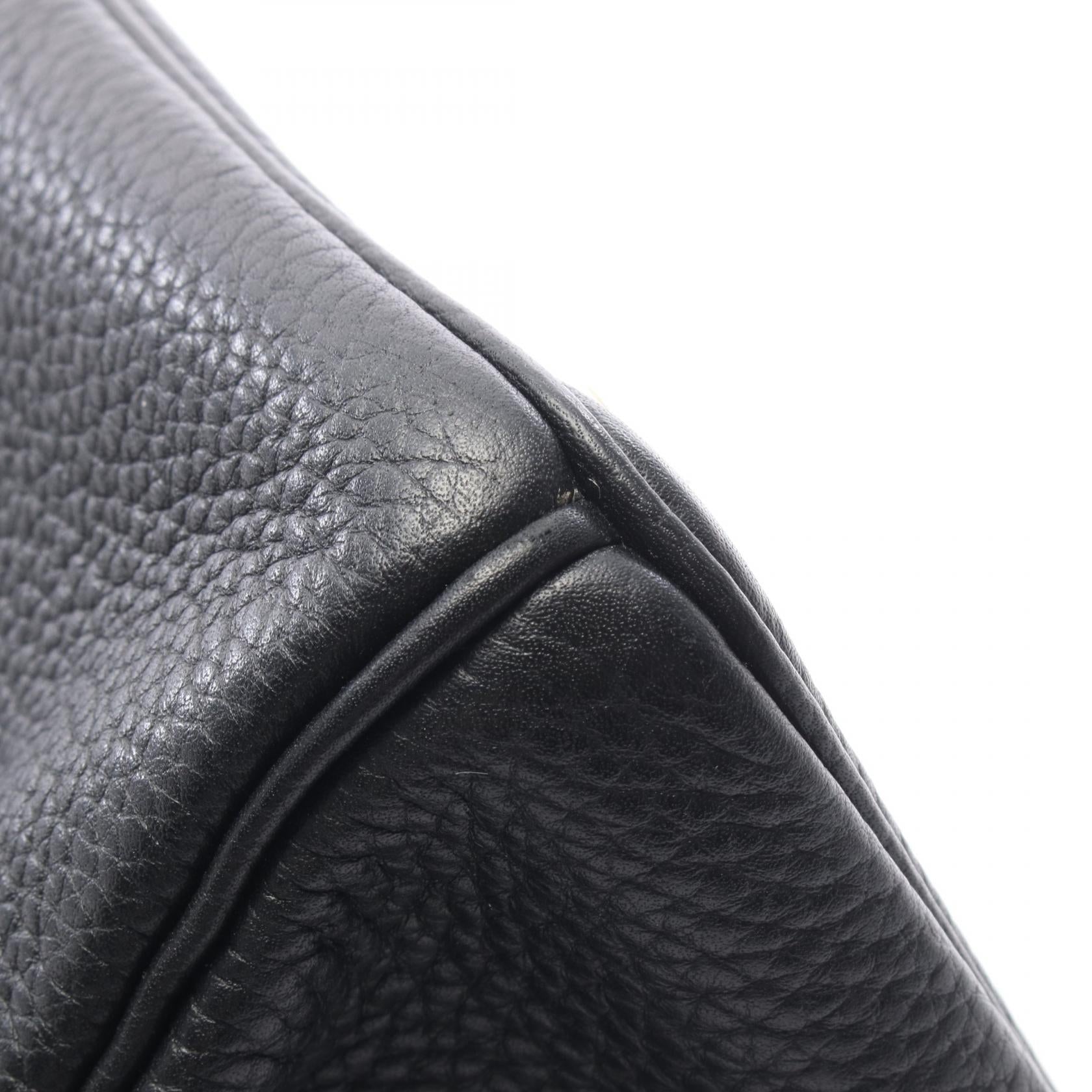 バーキン35 ハンドバッグ トゴ ブラック シルバー金具 T刻印 エルメス バッグ HERMES
