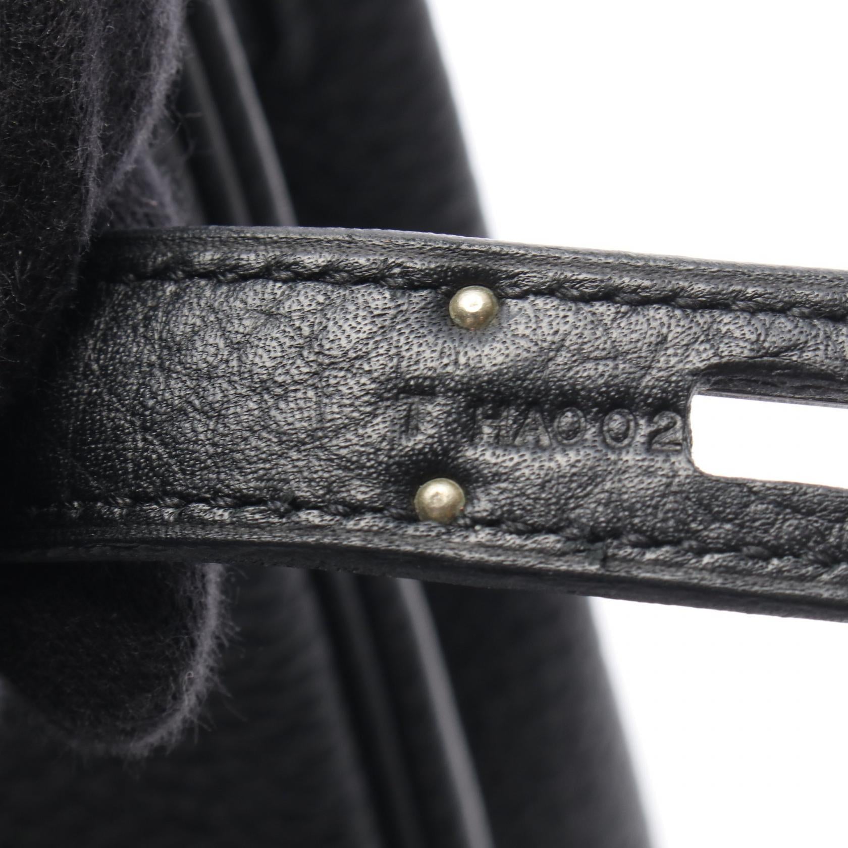 バーキン35 ハンドバッグ トゴ ブラック シルバー金具 T刻印 エルメス バッグ HERMES
