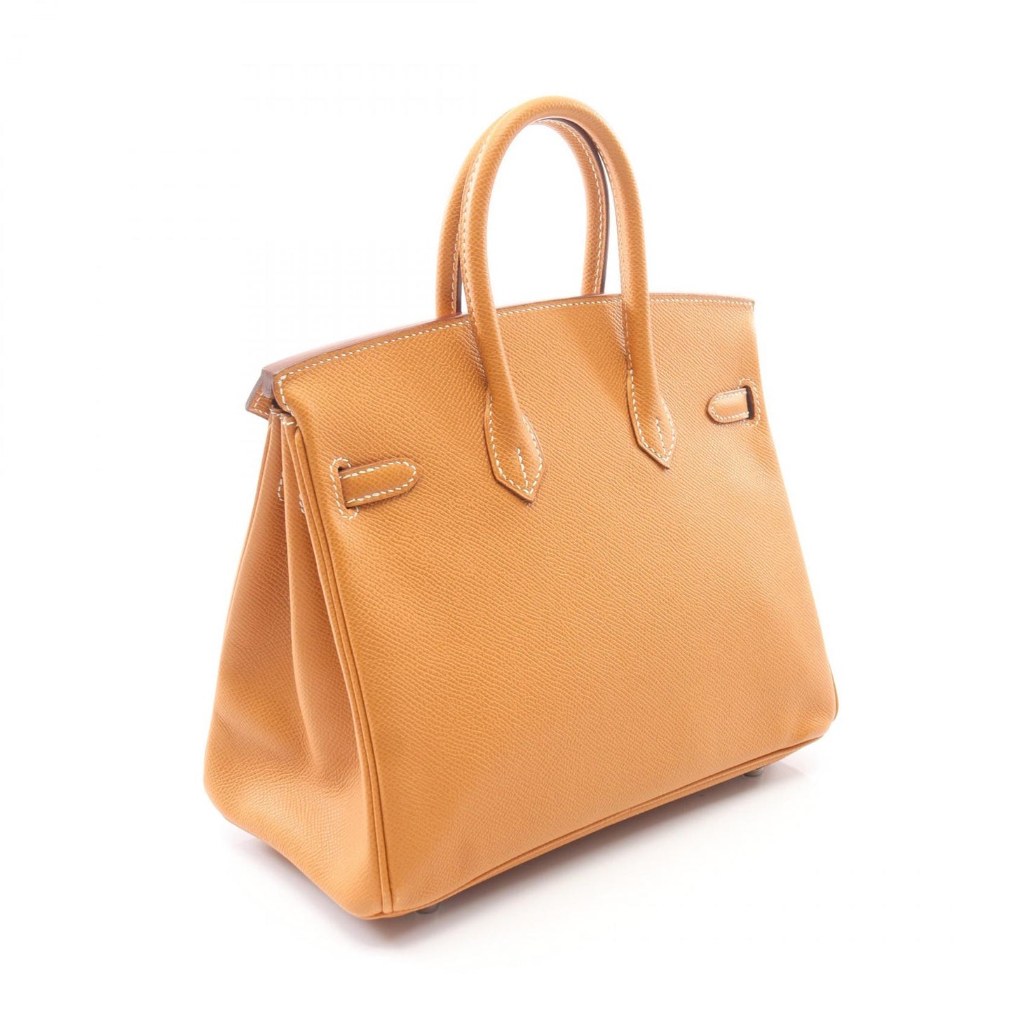 バーキン25 ナチュラル ハンドバッグ ヴォーエプソン ライトブラウン シルバー金具 □K刻印 エルメス バッグ HERMES