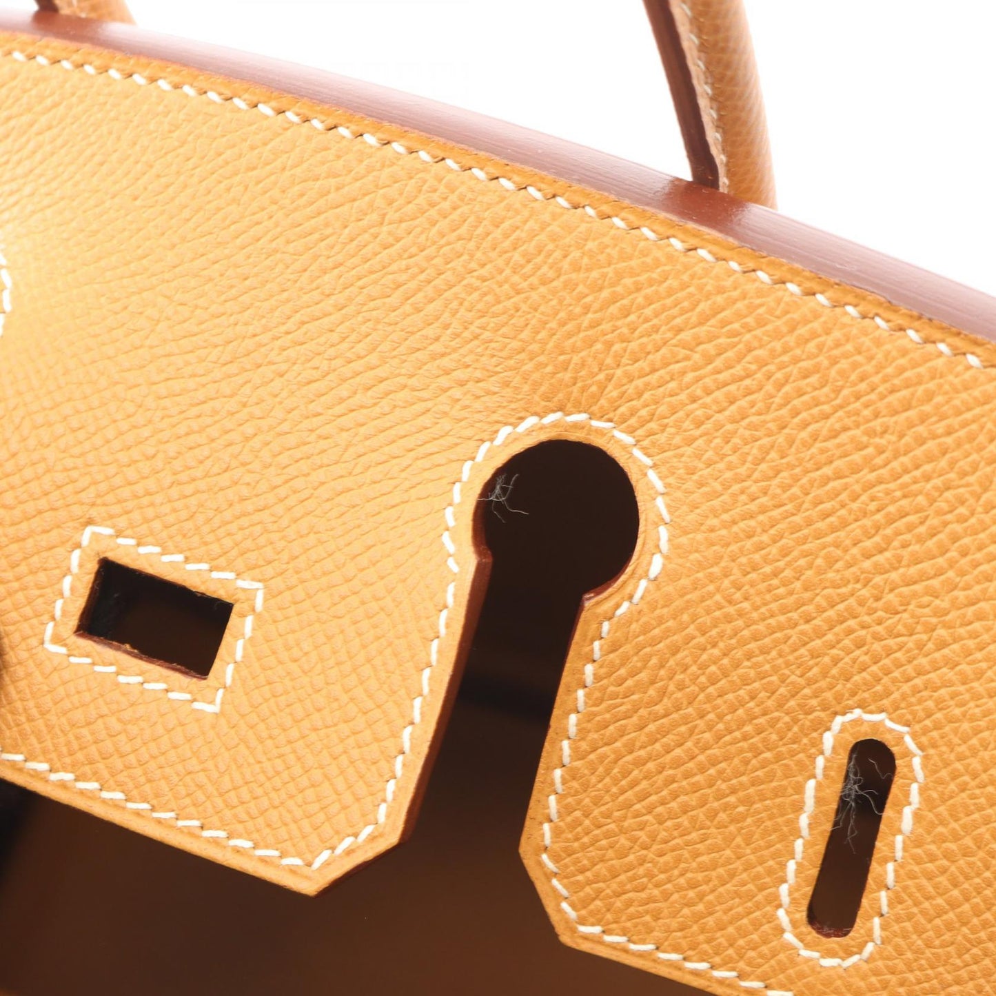 バーキン25 ナチュラル ハンドバッグ ヴォーエプソン ライトブラウン シルバー金具 □K刻印 エルメス バッグ HERMES