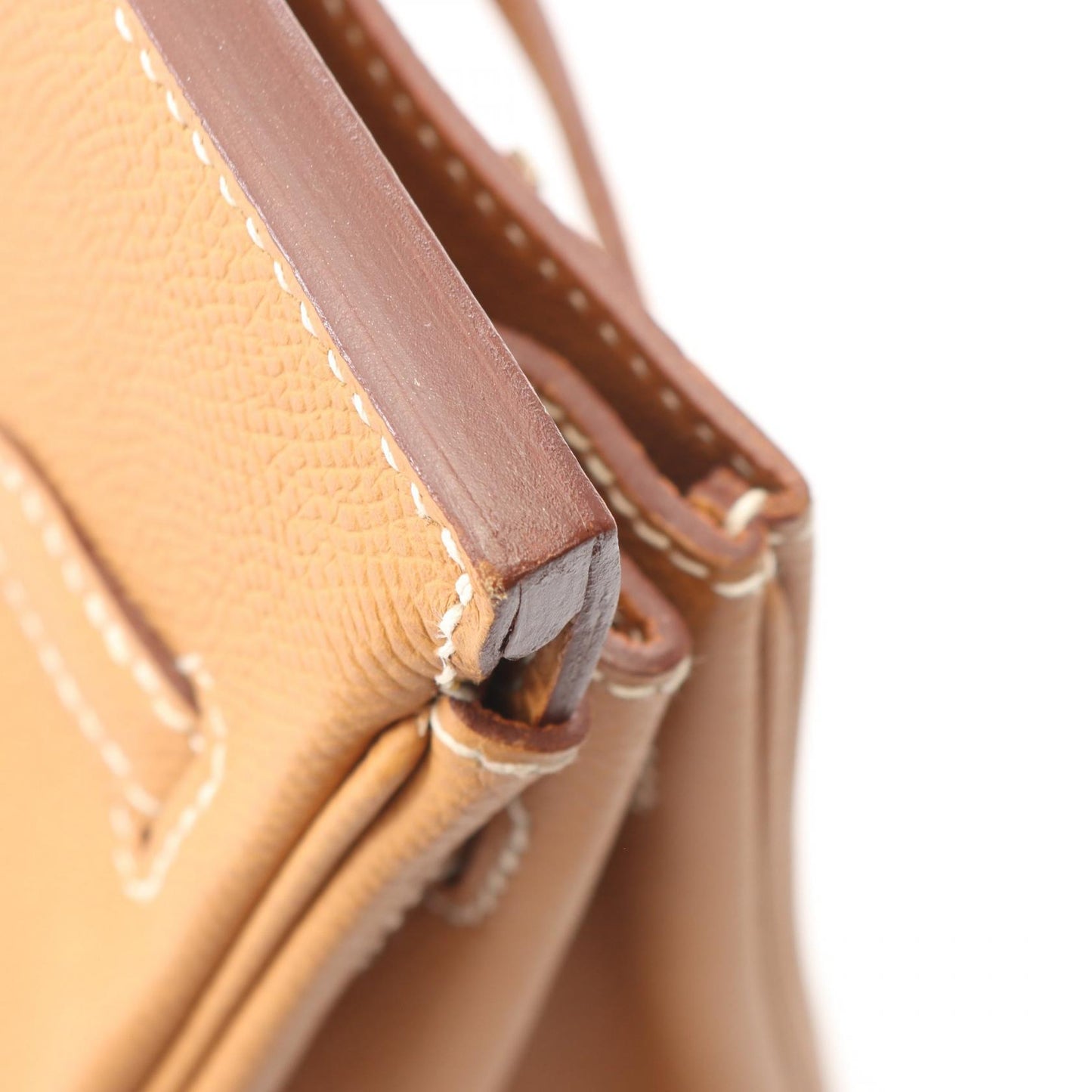 バーキン25 ナチュラル ハンドバッグ ヴォーエプソン ライトブラウン シルバー金具 □K刻印 エルメス バッグ HERMES