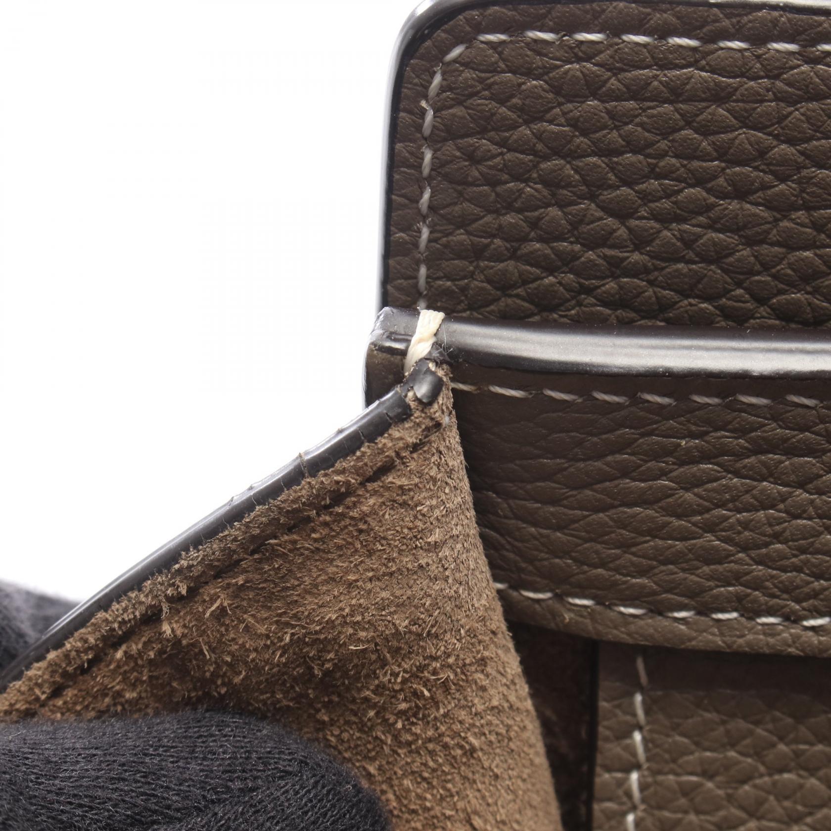 ラゲージ マイクロショッパー ハンドバッグ トートバッグ レザー グレーベージュ セリーヌ バッグ CELINE