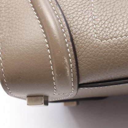 ラゲージ マイクロショッパー ハンドバッグ トートバッグ レザー グレーベージュ セリーヌ バッグ CELINE