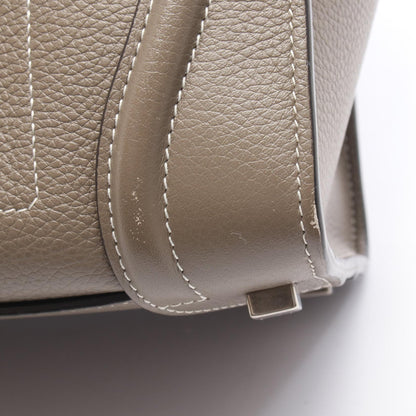 ラゲージ マイクロショッパー ハンドバッグ トートバッグ レザー グレーベージュ セリーヌ バッグ CELINE