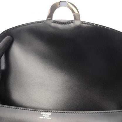 シェルシュ ミディ25 ショルダーバッグ ボックスカーフ ブラック シルバー金具 A刻印 エルメス バッグ HERMES