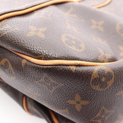ガリエラPM モノグラム ワンショルダーバッグ PVC レザー ブラウン ルイヴィトン バッグ LOUIS VUITTON