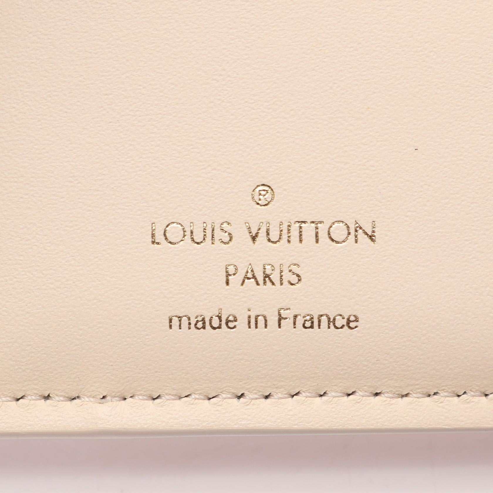ポルトフォイユ カプシーヌ コンパクト クオーツ 三つ折り財布 レザー アイボリー ルイヴィトン 財布・小物 LOUIS VUITTON
