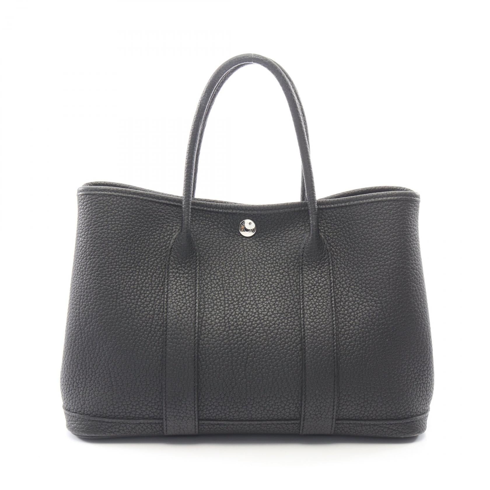 ガーデンパーティTPM ハンドバッグ トートバッグ ネゴンダ ブラック シルバー金具 C刻印 エルメス バッグ HERMES