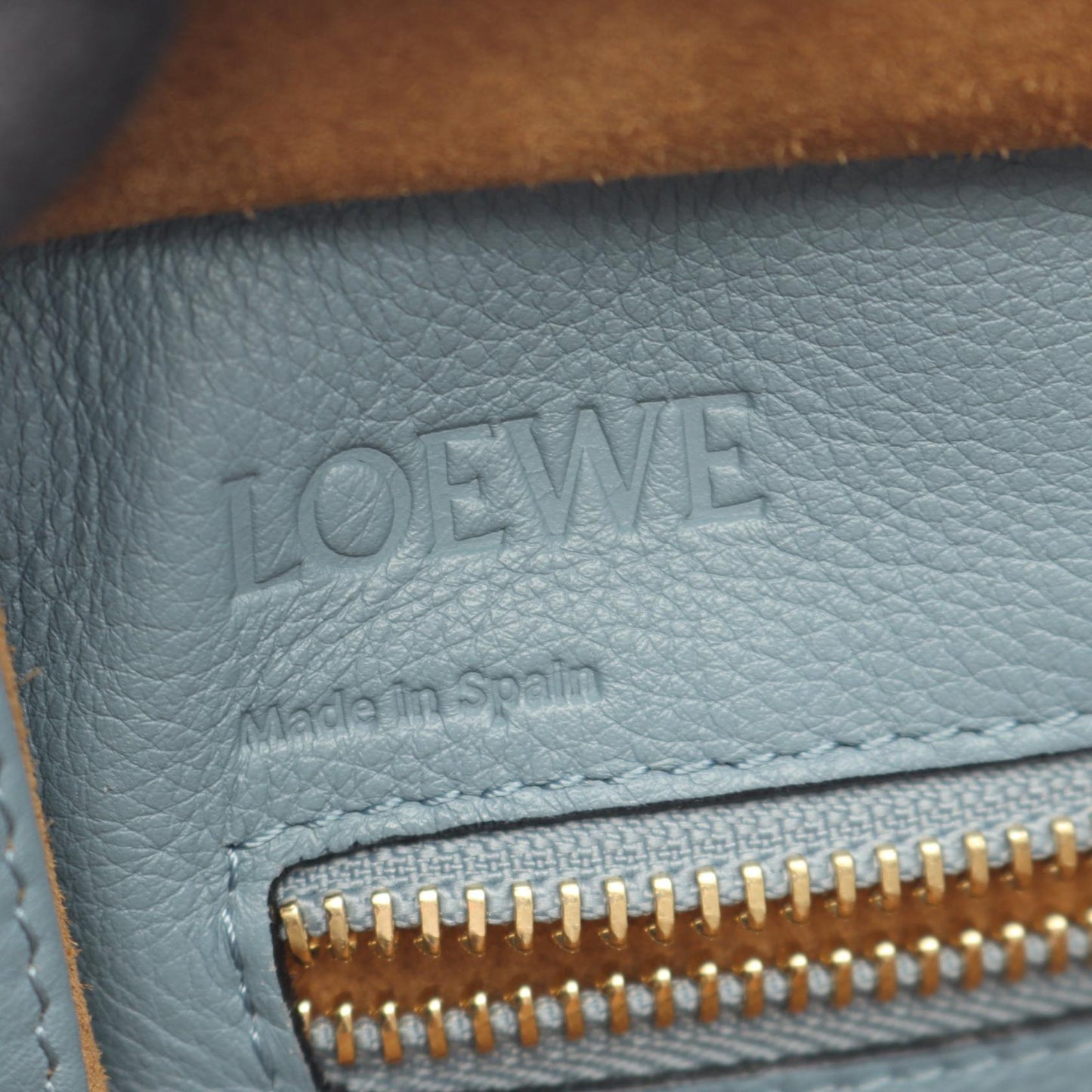 アマソナ28 2WAY ハンドバッグ レザー ブルーグレー ロエベ バッグ LOEWE
