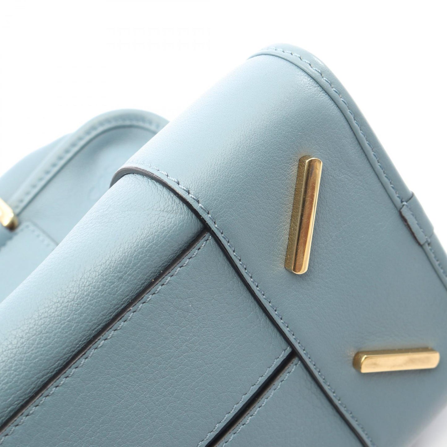 アマソナ28 2WAY ハンドバッグ レザー ブルーグレー ロエベ バッグ LOEWE