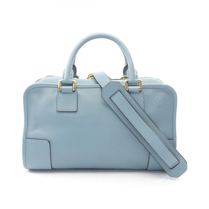 アマソナ28 2WAY ハンドバッグ レザー ブルーグレー ロエベ バッグ LOEWE