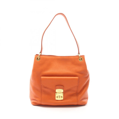 VITELLO PHENIX ワンショルダーバッグ レザー オレンジ ミュウミュウ バッグ miu miu