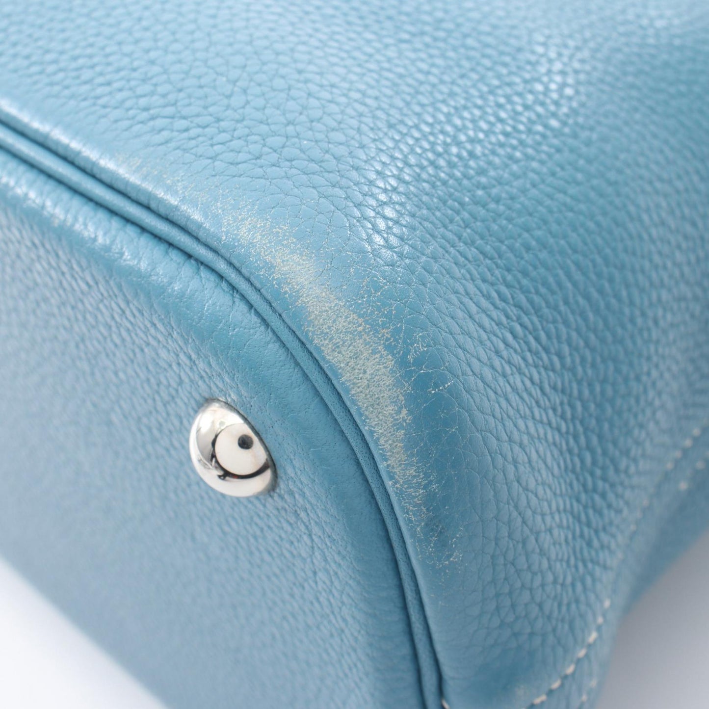 ボリード31 ブルージーン 2WAY ハンドバッグ トリヨンクレマンス ブルー シルバー金具 □L刻印 エルメス バッグ HERMES