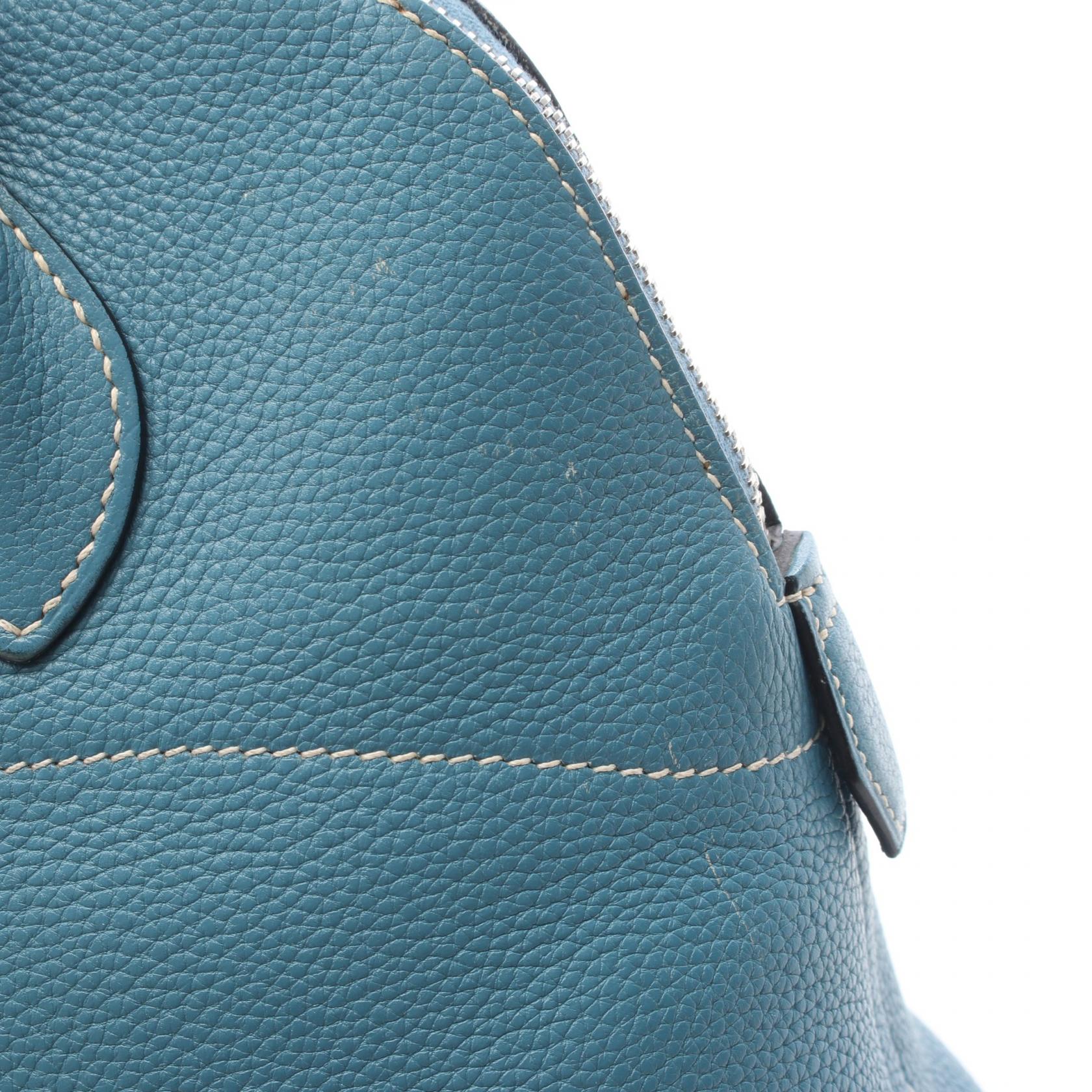 ボリード31 ブルージーン 2WAY ハンドバッグ トリヨンクレマンス ブルー シルバー金具 □L刻印 エルメス バッグ HERMES