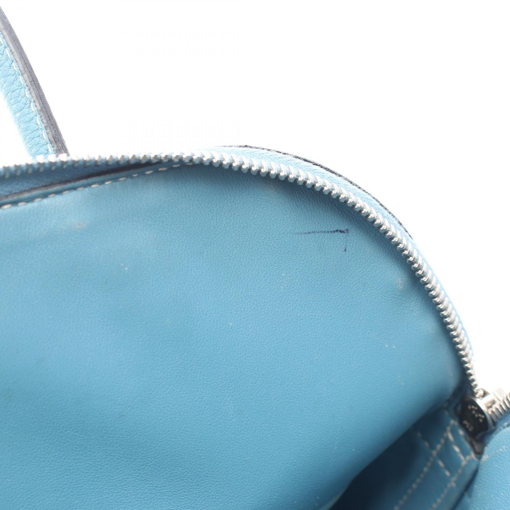 ボリード31 ブルージーン 2WAY ハンドバッグ トリヨンクレマンス ブルー シルバー金具 □L刻印 エルメス バッグ HERMES