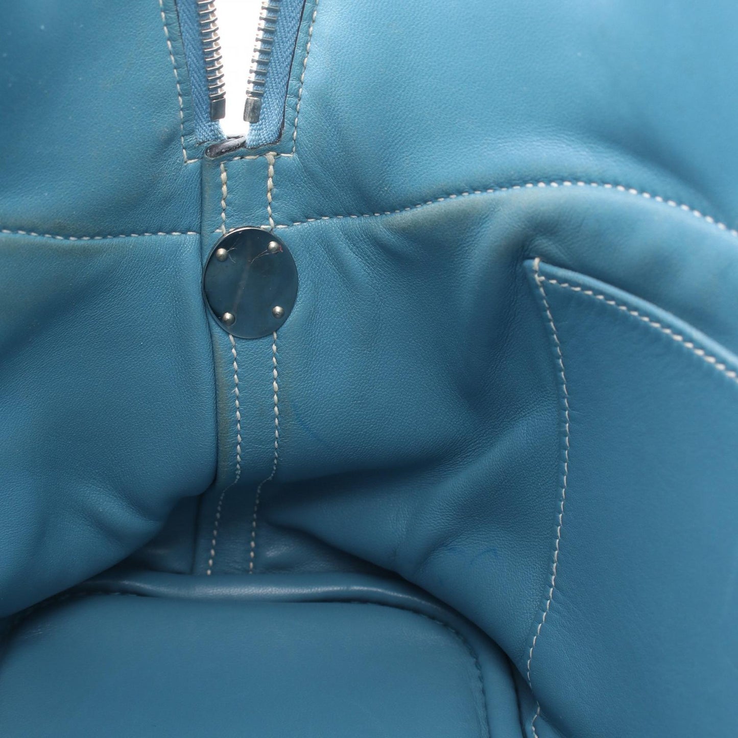 ボリード31 ブルージーン 2WAY ハンドバッグ トリヨンクレマンス ブルー シルバー金具 □L刻印 エルメス バッグ HERMES