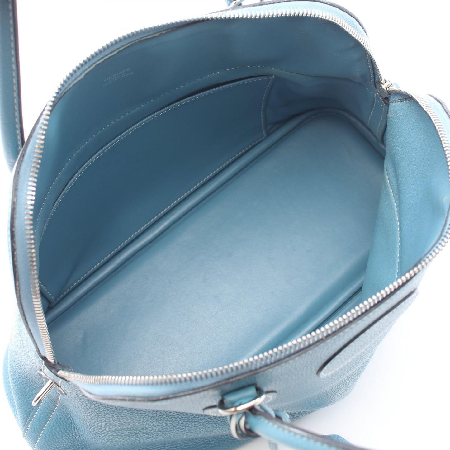 ボリード31 ブルージーン 2WAY ハンドバッグ トリヨンクレマンス ブルー シルバー金具 □L刻印 エルメス バッグ HERMES