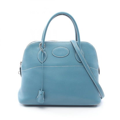 ボリード31 ブルージーン 2WAY ハンドバッグ トリヨンクレマンス ブルー シルバー金具 □L刻印 エルメス バッグ HERMES