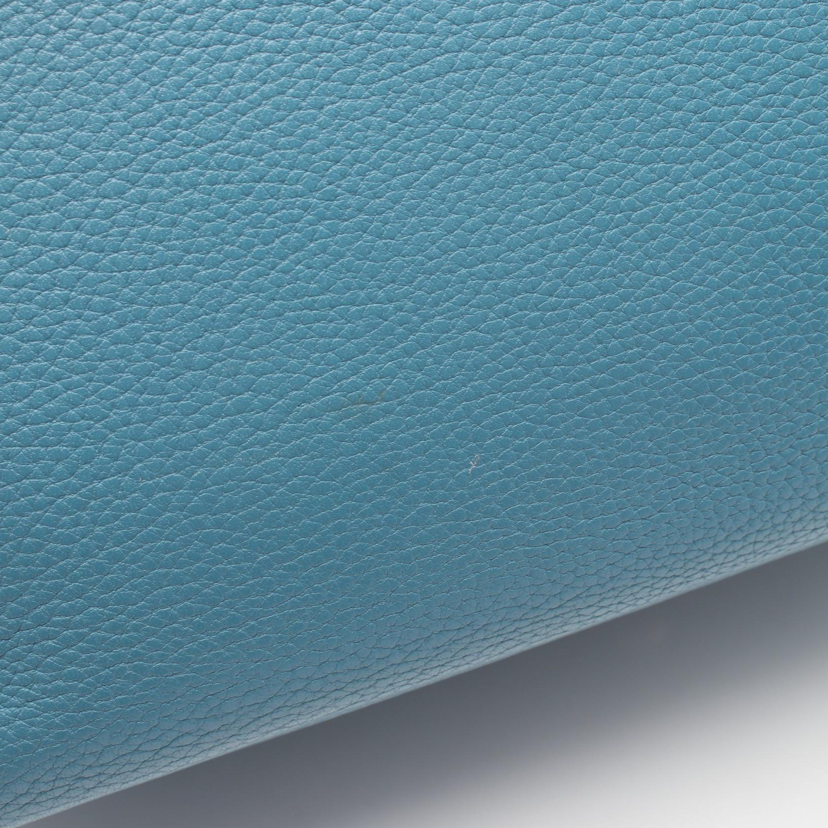 ボリード31 ブルージーン 2WAY ハンドバッグ トリヨンクレマンス ブルー シルバー金具 □L刻印 エルメス バッグ HERMES