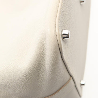ツールボックス26 ベトン 2WAY ハンドバッグ エバーカラー ライトグレー シルバー金具 □R刻印 エルメス バッグ HERMES