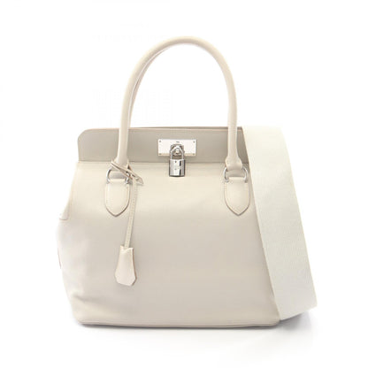 ツールボックス26 ベトン 2WAY ハンドバッグ エバーカラー ライトグレー シルバー金具 □R刻印 エルメス バッグ HERMES