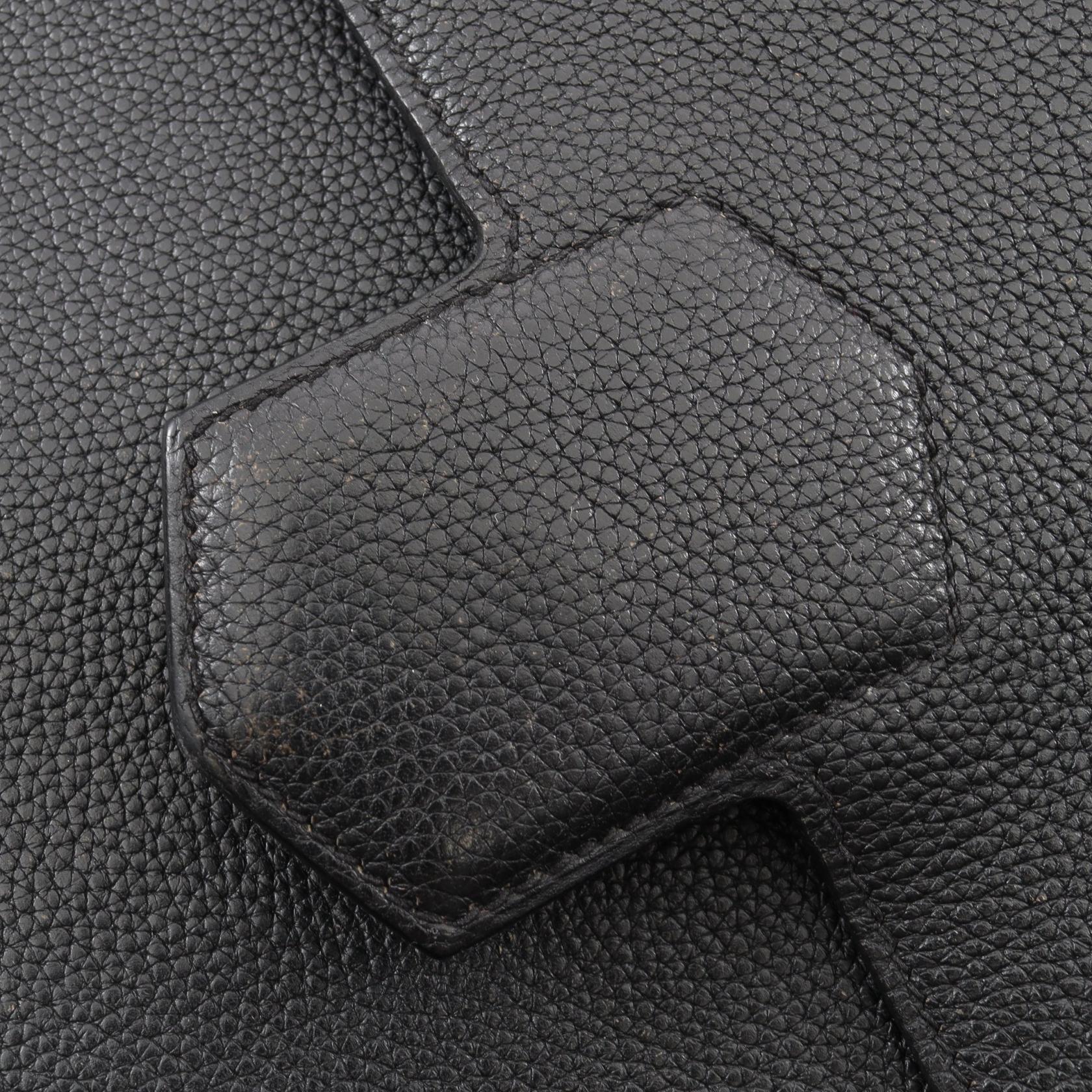 フラッシュ バックパック リュックサック エバーグレイン ブラック シルバー金具 C刻印 エルメス バッグ HERMES