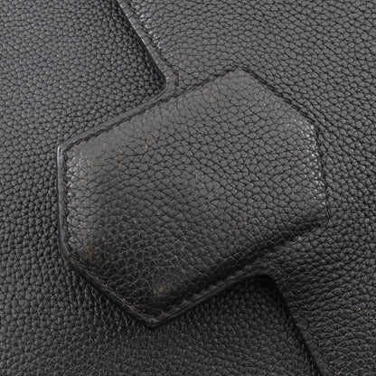 フラッシュ バックパック リュックサック エバーグレイン ブラック シルバー金具 C刻印 エルメス バッグ HERMES