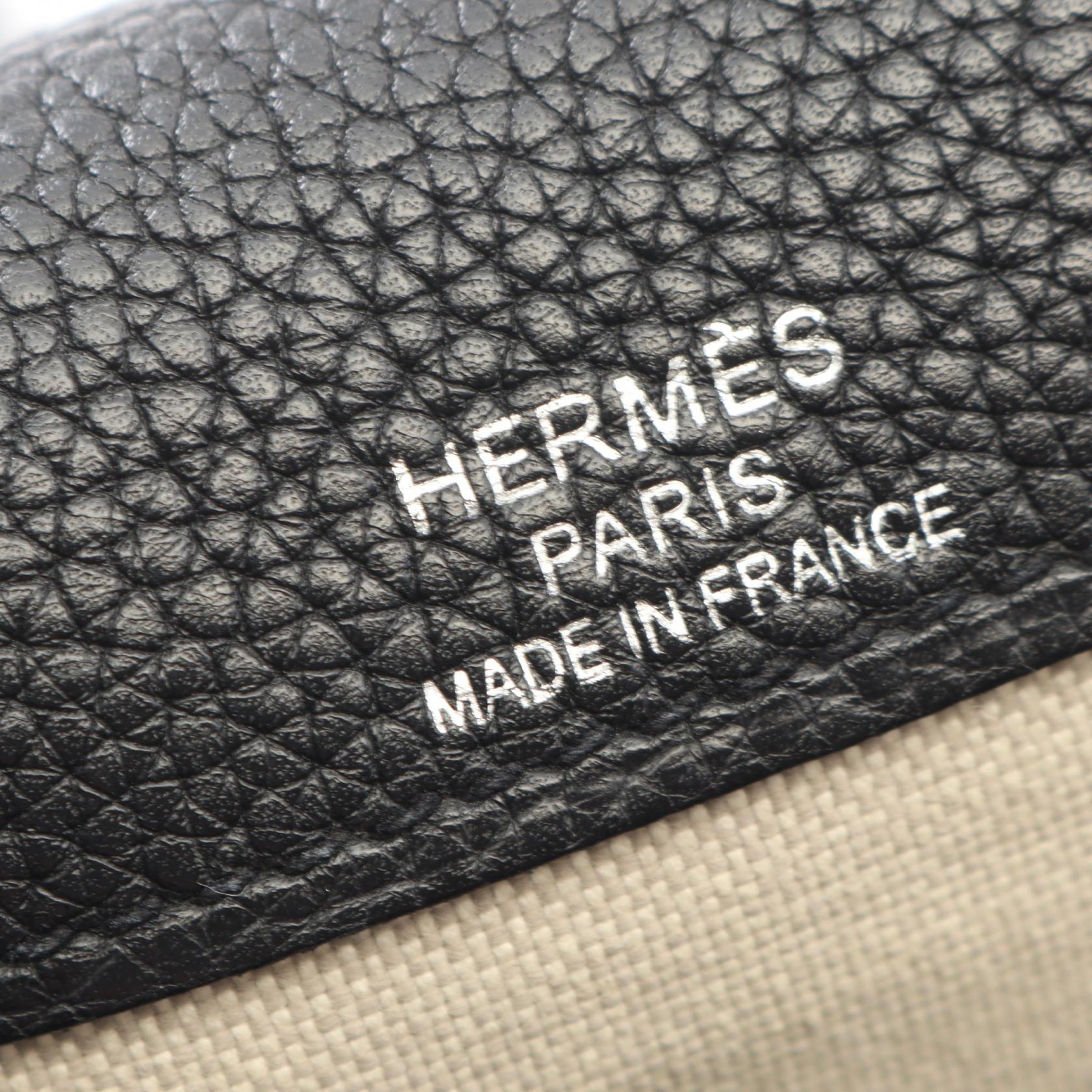 フラッシュ バックパック リュックサック エバーグレイン ブラック シルバー金具 C刻印 エルメス バッグ HERMES