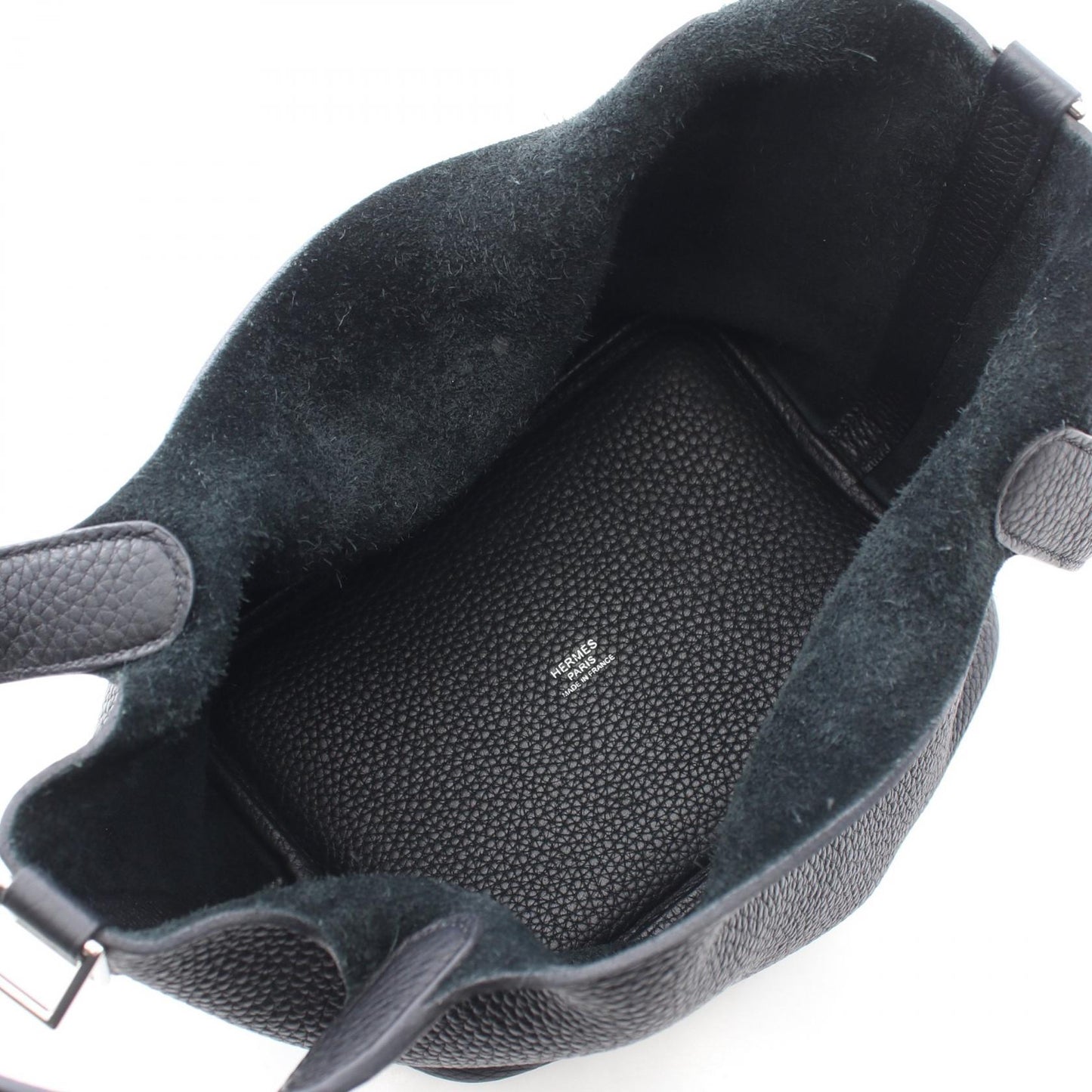 ピコタンロックPM ハンドバッグ トリヨンクレマンス ブラック シルバー金具 D刻印 エルメス バッグ HERMES