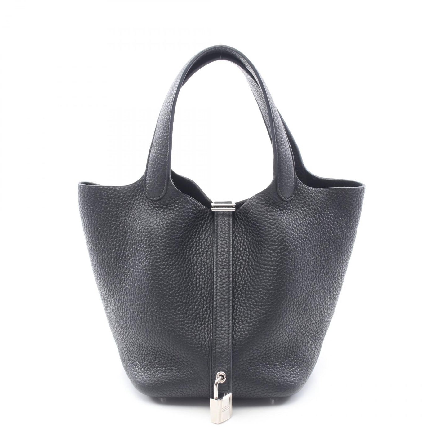 ピコタンロックPM ハンドバッグ トリヨンクレマンス ブラック シルバー金具 D刻印 エルメス バッグ HERMES