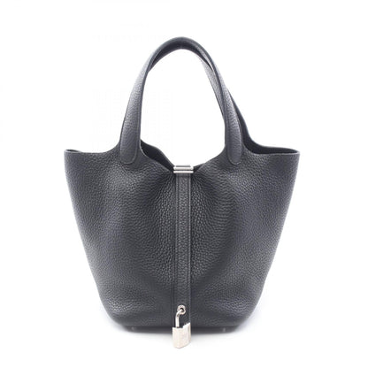 ピコタンロックPM ハンドバッグ トリヨンクレマンス ブラック シルバー金具 D刻印 エルメス バッグ HERMES