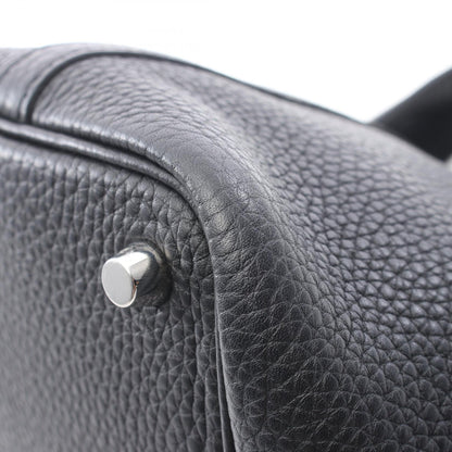 ピコタンロックPM ハンドバッグ トリヨンクレマンス ブラック シルバー金具 D刻印 エルメス バッグ HERMES