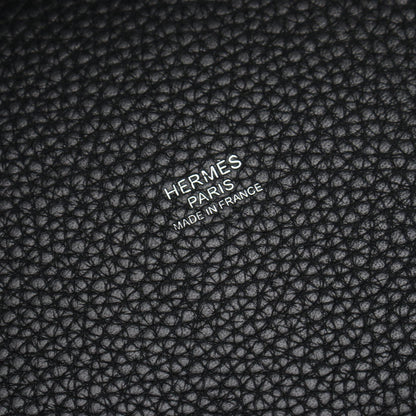 ピコタンロックPM ハンドバッグ トリヨンクレマンス ブラック シルバー金具 D刻印 エルメス バッグ HERMES