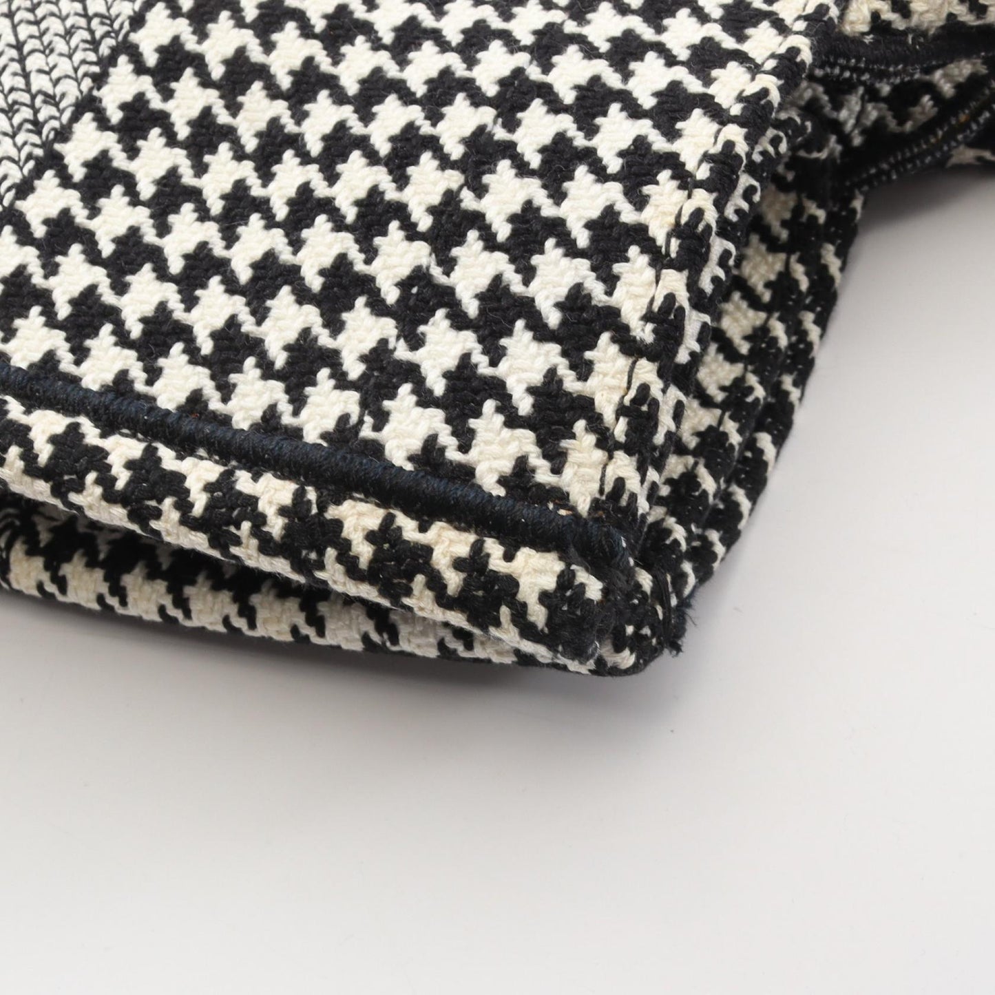 BOOK TOTE ブックトート ミディアム 千鳥格子 ハンドバッグ トートバッグ キャンバス ホワイト ブラック クリスチャンディオール バッグ Christian Dior