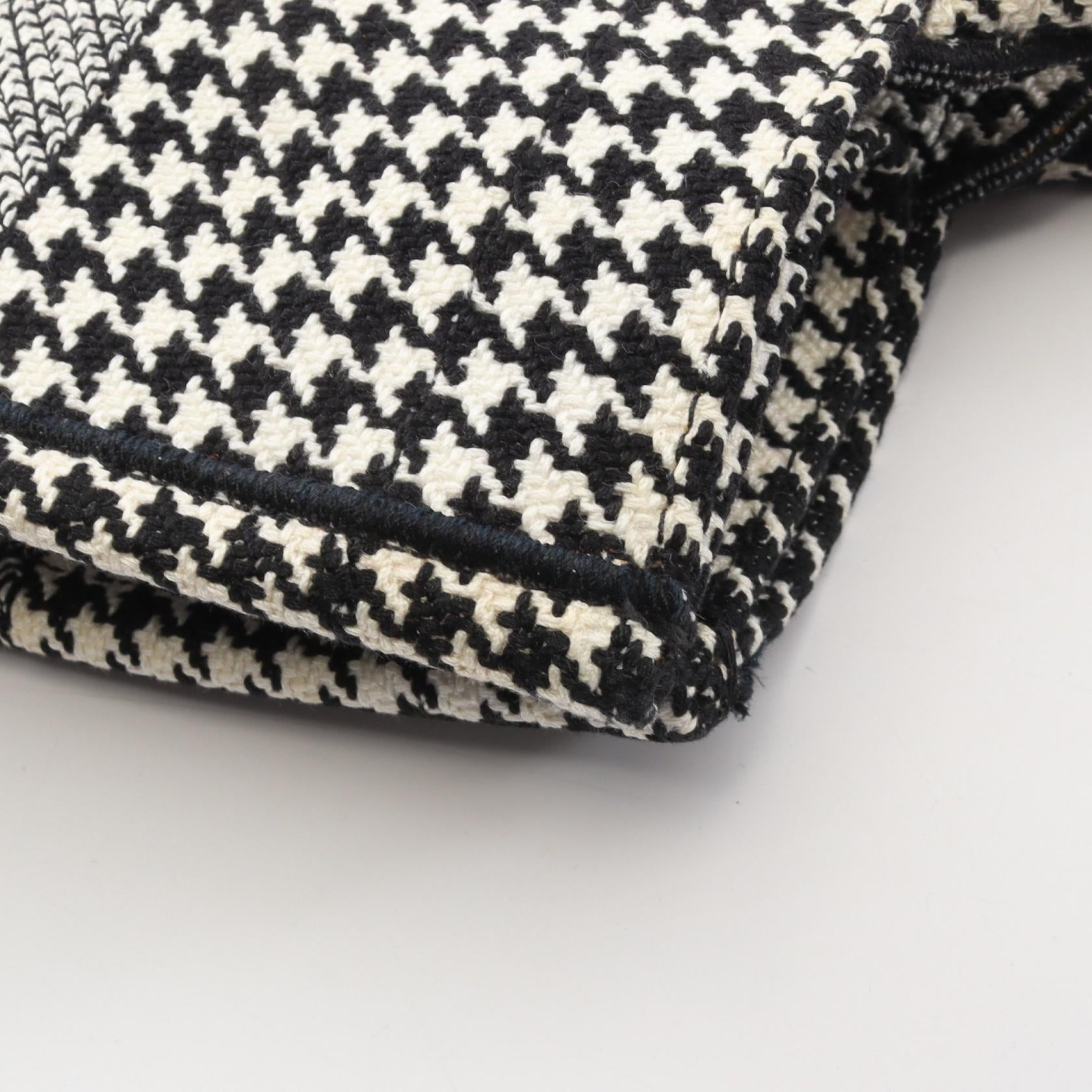 BOOK TOTE ブックトート ミディアム 千鳥格子 ハンドバッグ トートバッグ キャンバス ホワイト ブラック クリスチャンディオール バッグ Christian Dior