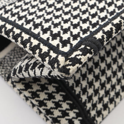 BOOK TOTE ブックトート ミディアム 千鳥格子 ハンドバッグ トートバッグ キャンバス ホワイト ブラック クリスチャンディオール バッグ Christian Dior