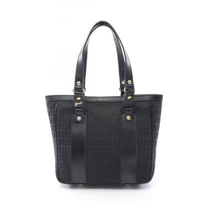 ズッキーノ ハンドバッグ トートバッグ キャンバス レザー ブラック フェンディ バッグ FENDI