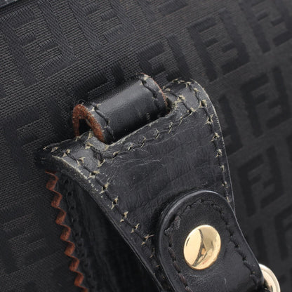 ズッキーノ ハンドバッグ トートバッグ キャンバス レザー ブラック フェンディ バッグ FENDI