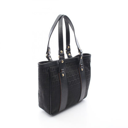 ズッキーノ ハンドバッグ トートバッグ キャンバス レザー ブラック フェンディ バッグ FENDI
