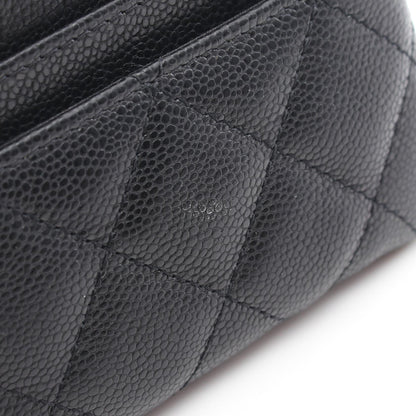マトラッセ カードケース コインケース キャビアスキン ブラック ゴールド金具 シャネル 財布・小物 CHANEL