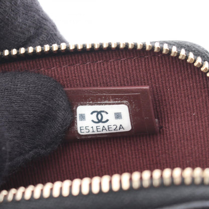 マトラッセ カードケース コインケース キャビアスキン ブラック ゴールド金具 シャネル 財布・小物 CHANEL
