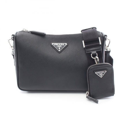 SAFFIANO TRAVEL ショルダーバッグ サフィアーノレザー ブラック プラダ バッグ PRADA