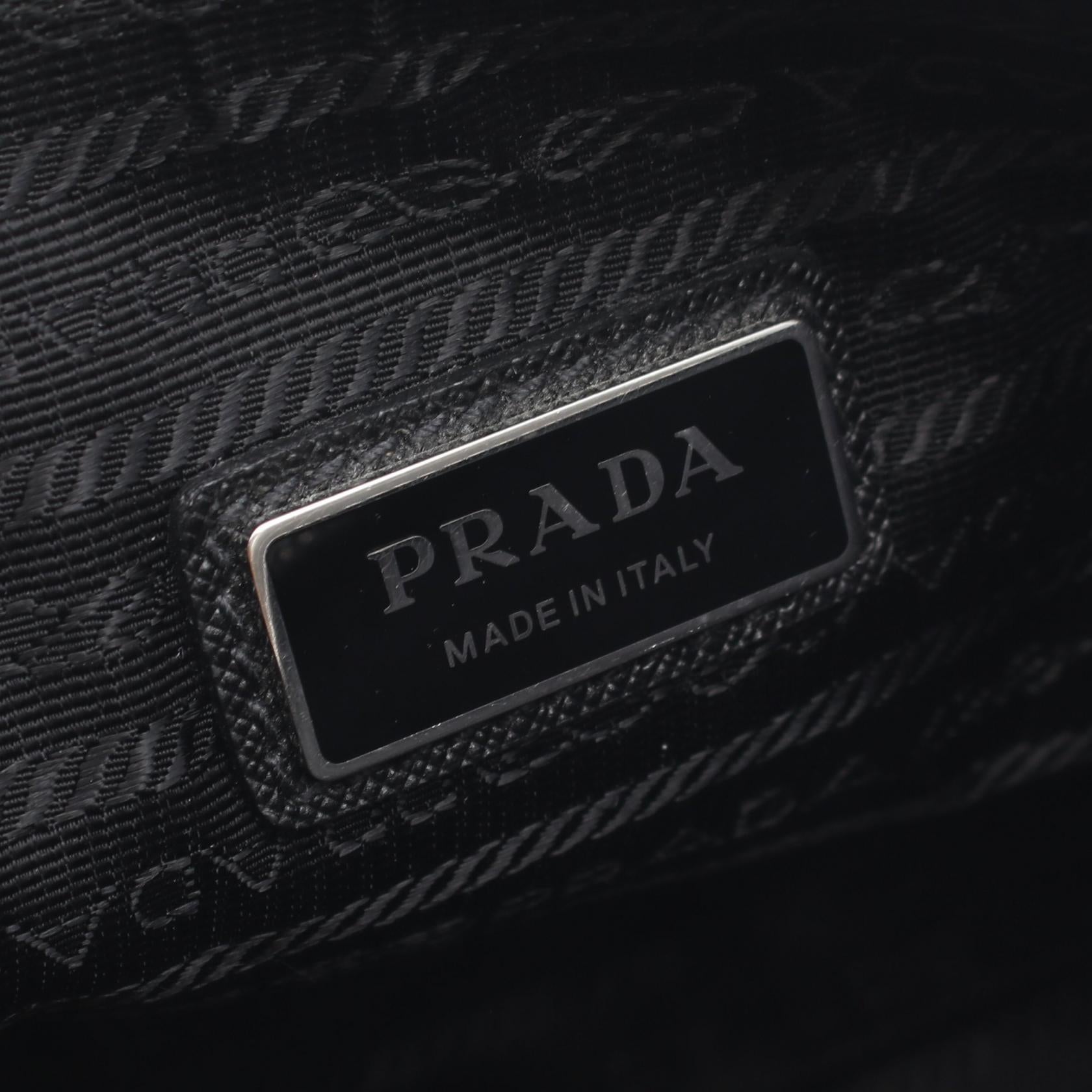 SAFFIANO TRAVEL ショルダーバッグ サフィアーノレザー ブラック プラダ バッグ PRADA