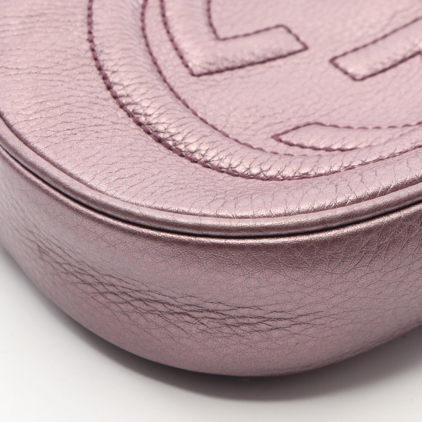 ソーホー タッセル メタリック チェーンショルダーバッグ レザー パープル グッチ バッグ GUCCI