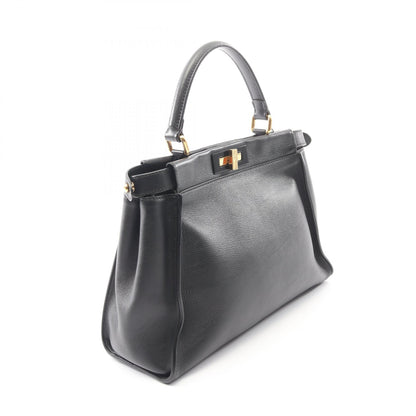 ピーカブー レギュラー 2WAY ハンドバッグ レザー ブラック フェンディ バッグ FENDI
