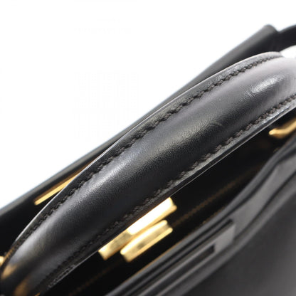 ピーカブー レギュラー 2WAY ハンドバッグ レザー ブラック フェンディ バッグ FENDI
