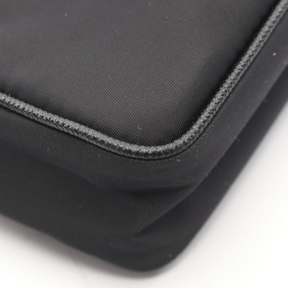 Re-Nylon ショルダーバッグ ナイロン サフィアーノレザー ブラック プラダ バッグ PRADA